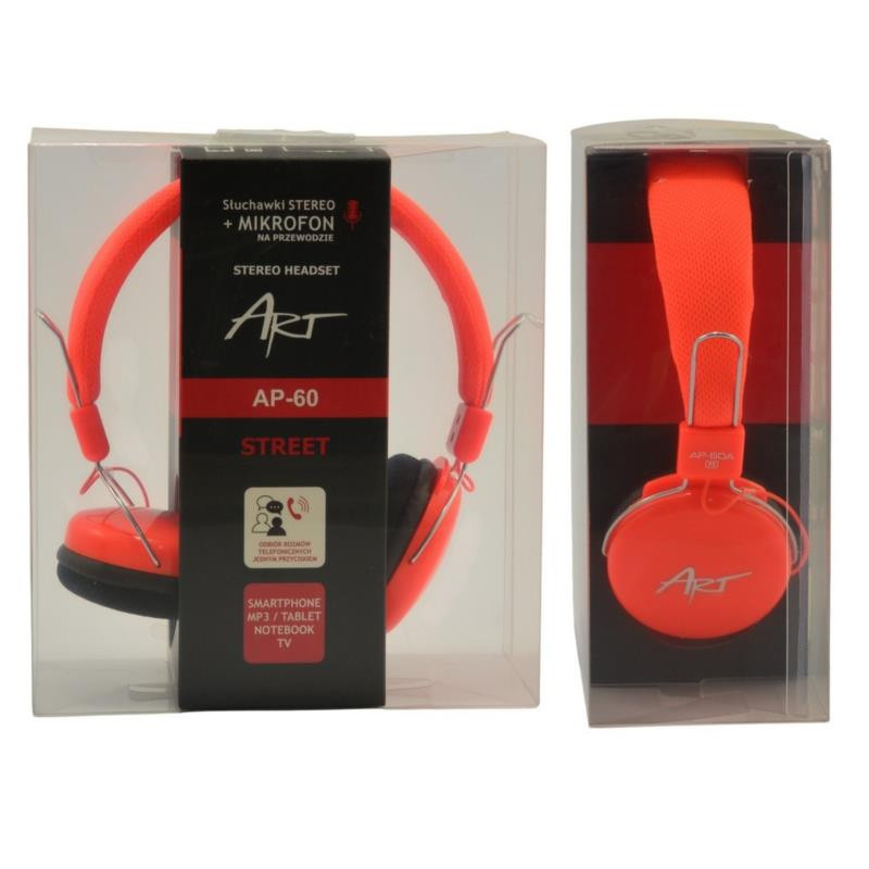 Słuchawki ART AP-60MA orange